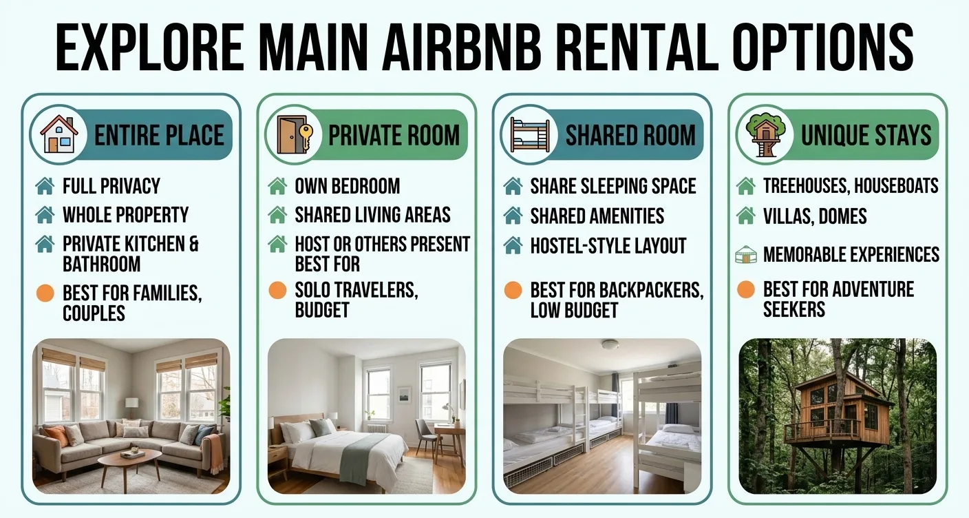 Explore Main Airbnb Rental Options